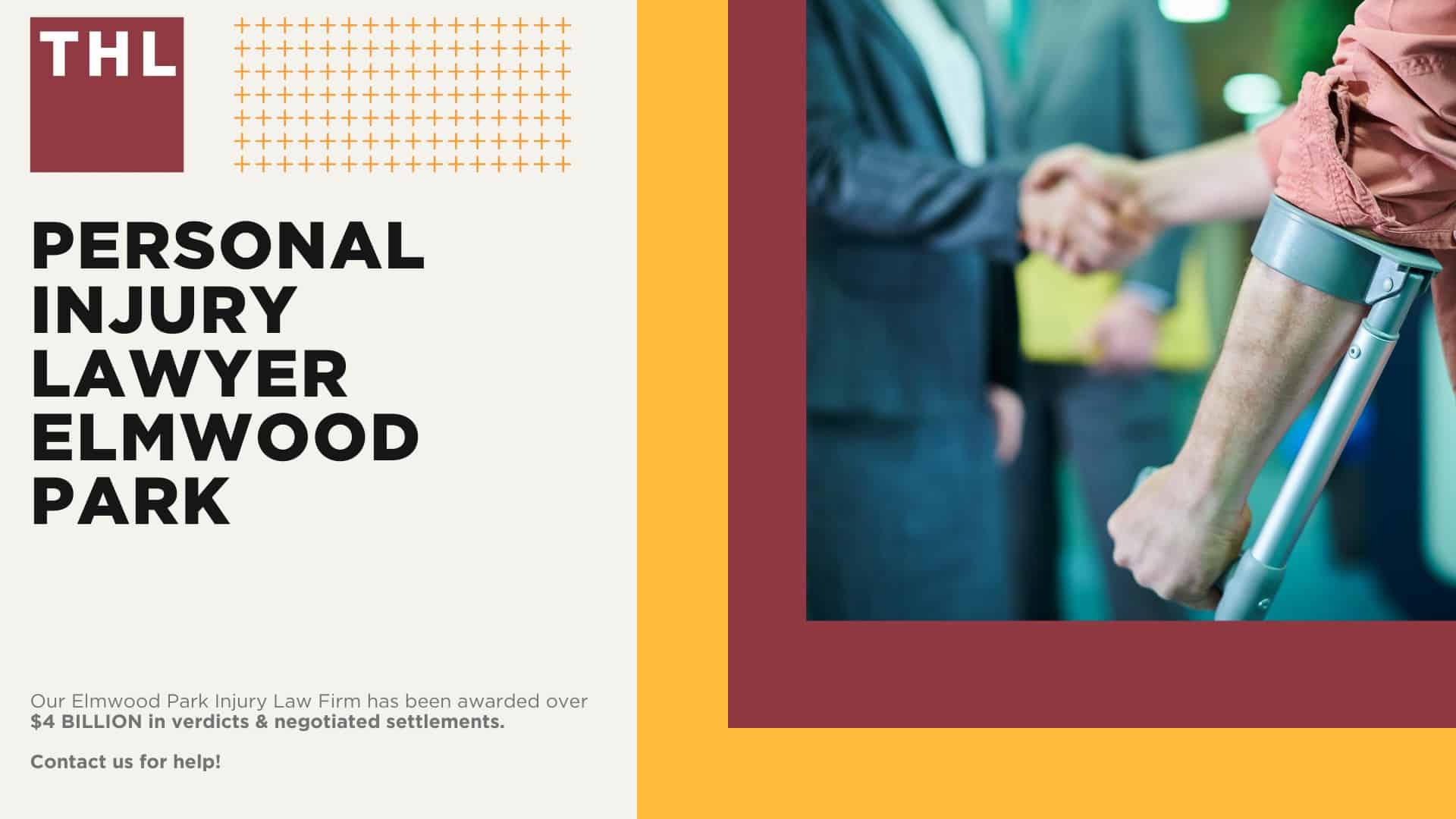 Personal Injury Lawyer Elmwood Park; Meet Our Elmwood Park Personal Injury Lawyers; Types of Personal Injury Cases We Handle at TorHoerman Law; The Legal Process for Filing a Personal Injury Case in Elmwood Park, IL; What is the Statute of Limitations for Personal Injury Cases in Illinois; What to Do If You've Suffered Harm or Personal Injuries in Elmwood Park; Do You Qualify for an Elmwood Park Personal Injury Lawsuit; Gathering Evidence for a Personal Injury Case; Common Damages in an Elmwood Park Personal Injury Case; TorHoerman Law_ Your Elmwood Park Personal Injury Law Firm