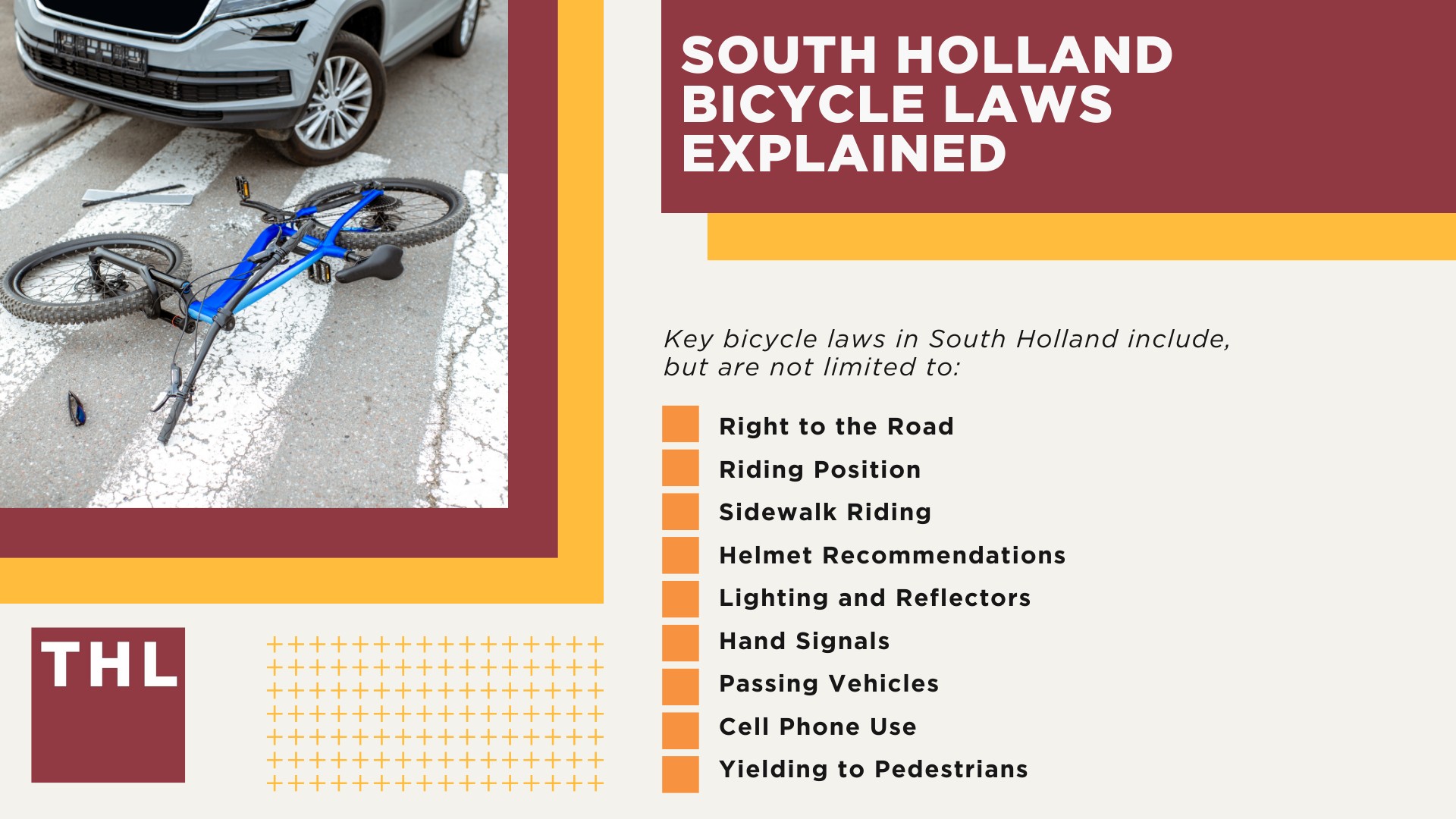 South Holland Bike Accident Lawyer; Meet Our South Holland Bicycle Accident Lawyers; Our Founder and South Holland Bicycle Accident Lawyer_ Tor Hoerman; How Much Does it Cost to Hire a South Holland Bicycle Accident Lawyer; What To Do After a Bicycle Accident in South Holland_ Steps to Take; Gathering Evidence for a Bicycle Accident Claim; Damages in Personal Injury Cases for Bike Accidents; South Holland Bicycle Laws Explained
