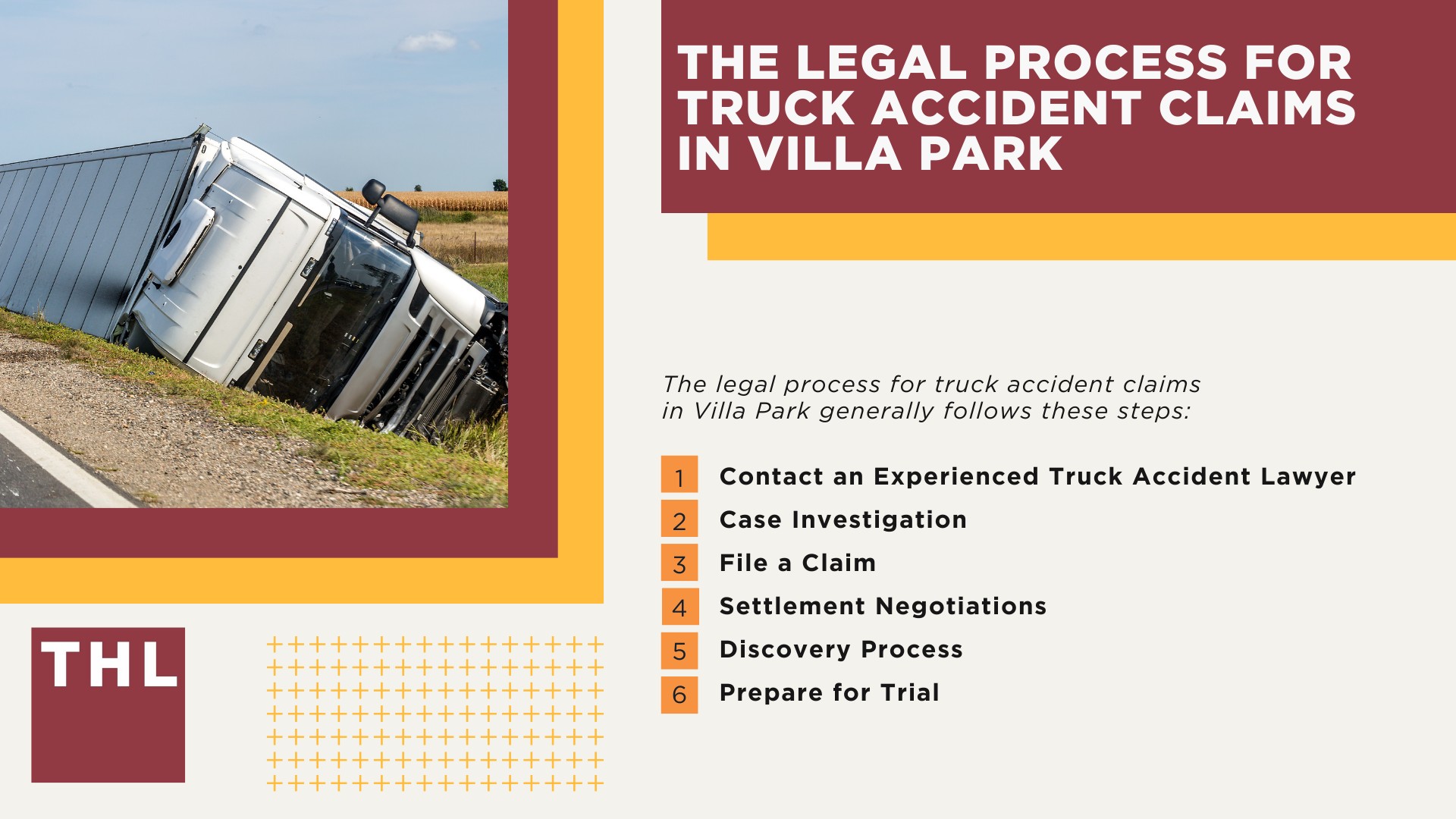 Villa Park Truck Accident Lawyer; How Can a Villa Park Truck Accident Lawyer from TorHoerman Law Help You; How Much Does it Cost to Hire a Villa Park Truck Accident Attorney from TorHoerman Law; Meet Our Villa Park Truck Accident Attorneys; Our Founder and Experienced Truck Accident Lawyer_ Tor Hoerman; Our Villa Park Truck Accident Lawyers Get Results; What To Do After a Truck Accident in Villa Park , IL; Gathering Evidence for a Truck Accident Case; Common Damages in Truck Accident Cases; The Legal Process for Truck Accident Claims in Villa Park