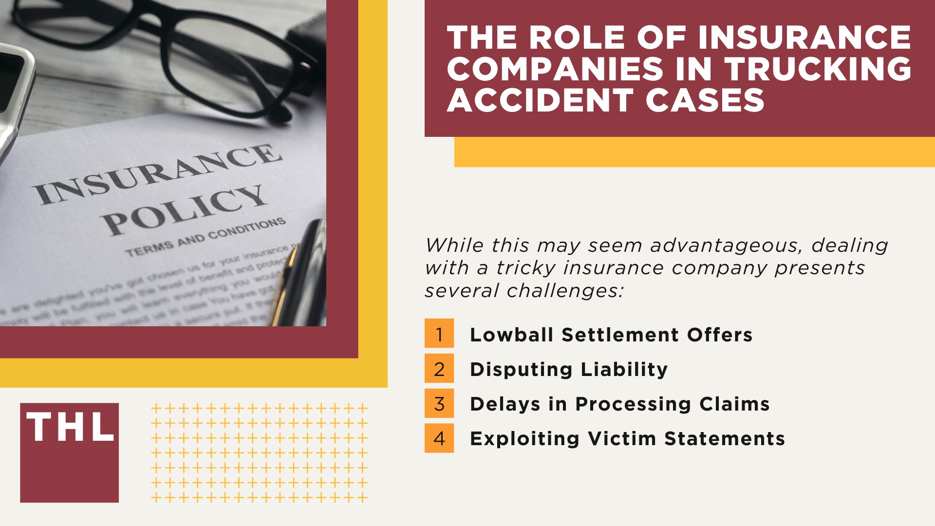 The Role of Insurance Companies in Trucking Accident Cases