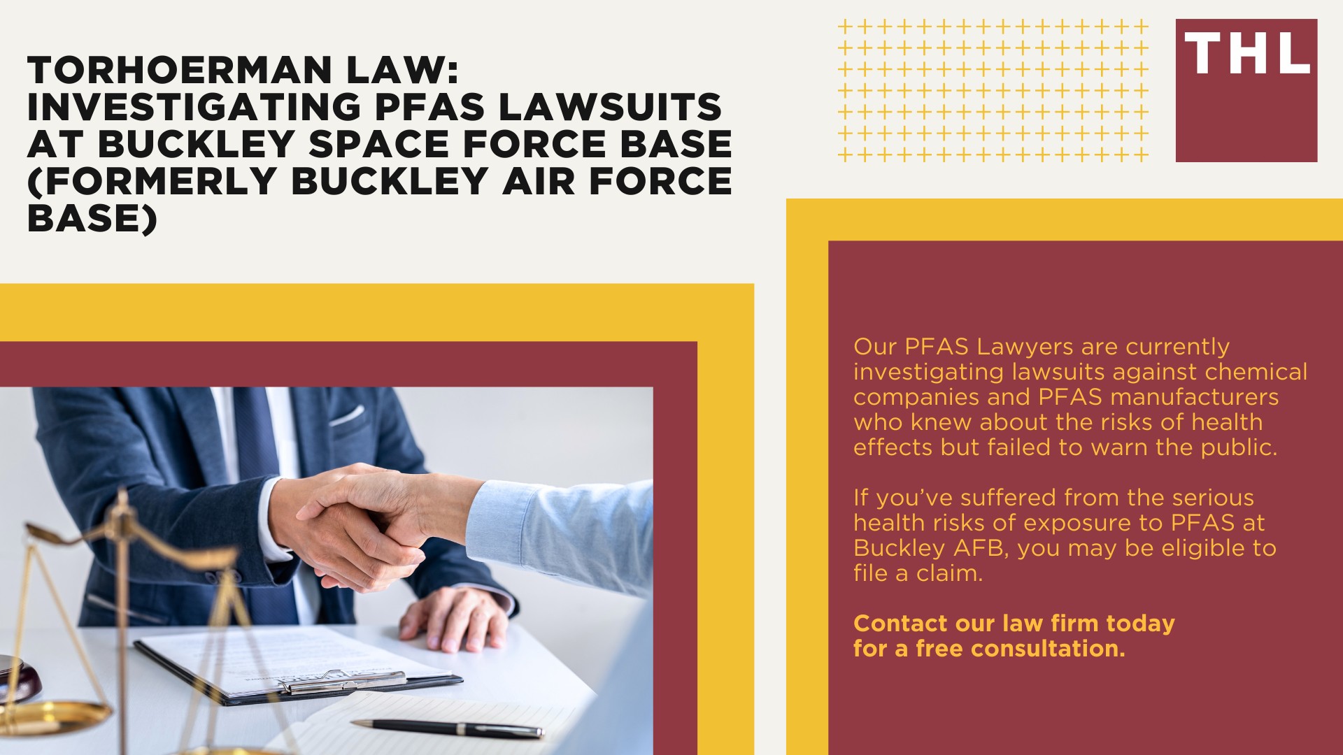 PFAS Chemicals at Dangerous Levels in Buckley AFB Groundwater; Who May Have Been Exposed to PFAS in Drinking Water at Buckley Space Force Base; About Buckley Space Force Base (Formerly Buckley Air Force Base); What Are PFAS Chemicals and Why Are They Dangerous; Health Effects of PFAS Exposure; PFAS Litigation_ An Overview; Who Are Potential Defendants in PFAS Lawsuits; Do You Qualify for a Buckley Air Force Base PFAS Lawsuit; TorHoerman Law_ Investigating PFAS Lawsuits at Buckley Space Force Base (Formerly Buckley Air Force Base)