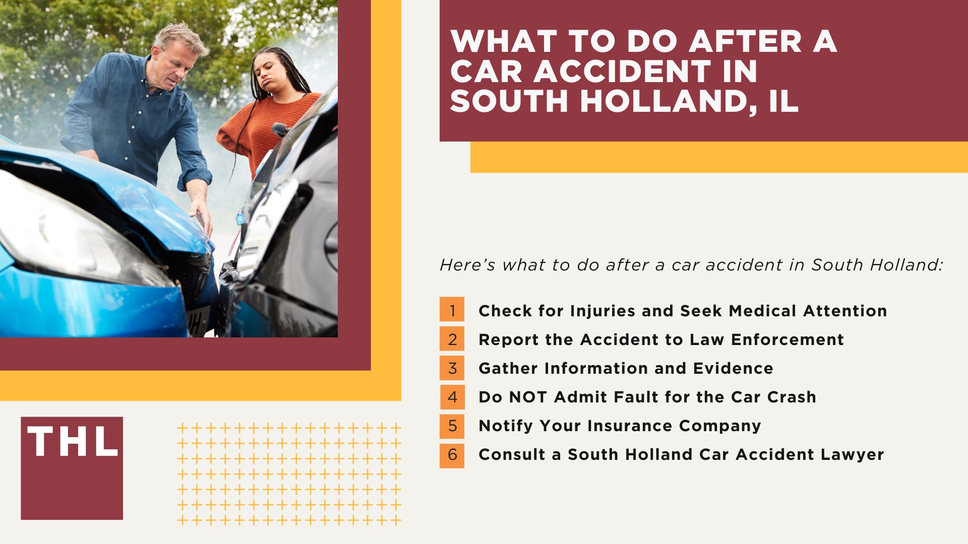 South Holland Car Accident Lawyer; Meet Our South Holland Car Accident Lawyers; Our Founder and Experienced South Holland Car Accident Lawyer_ Tor Hoerman; Our South Holland Car Accident Lawyers Get Results; We Provide a Hands-Off Legal Experience for Car Accident Victims; How Much Does it Cost to Hire a South Holland Car Accident Lawyer from TorHoerman Law; What to Do After a Car Accident in South Holland, IL
