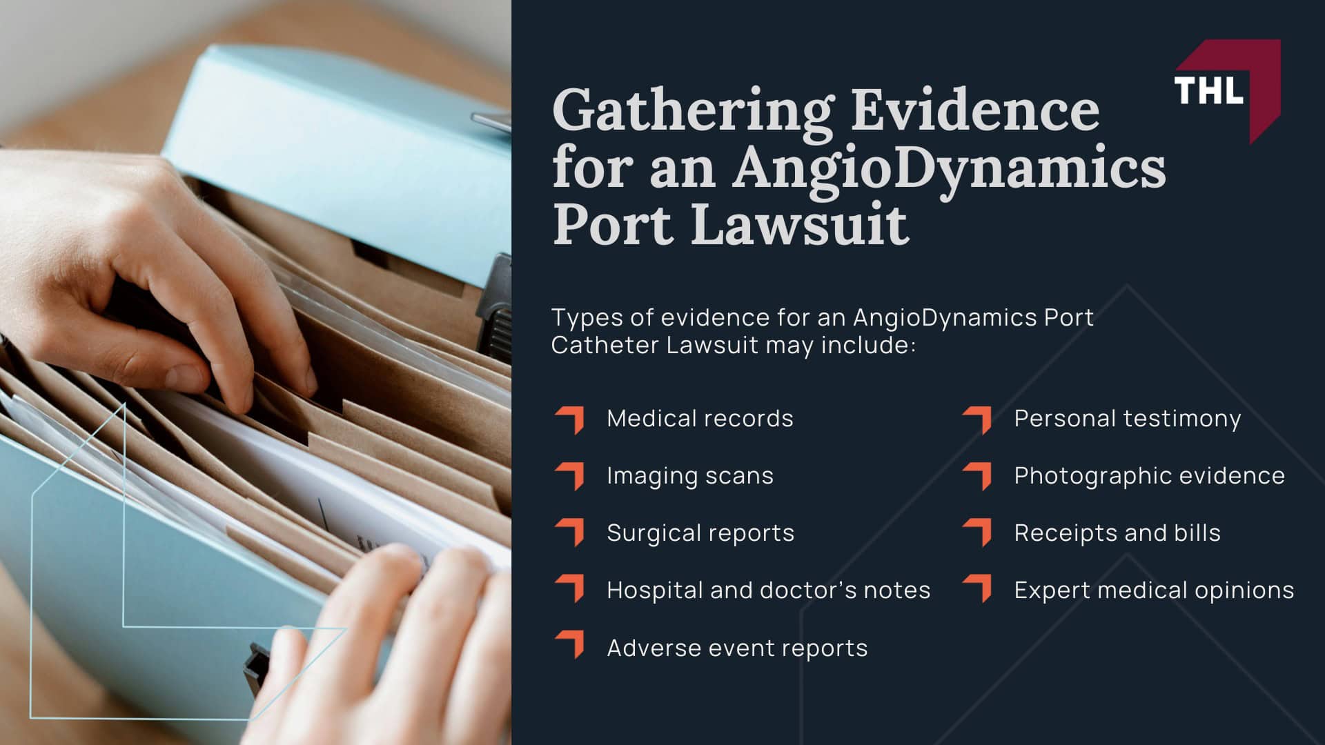AngioDynamics Smart Port Lawsuit - What is the AngioDynamics Smart Port Lawsuit - torhoerman law; AngioDynamics Smart Port Lawsuit - The AngioDynamics Port Catheter MDL Overview - torhoerman law; AngioDynamics Smart Port Lawsuit - Health Complications, Device Issues & Significant Risks Linked to AngioDynamics Port Catheters - torhoerman law; AngioDynamics Smart Port Lawsuit - Do You Qualify for the AngioDynamics Port Catheter Lawsuit - torhoerman law; AngioDynamics Smart Port Lawsuit - Gathering Evidence for an AngioDynamics Port Lawsuit - torhoerman law