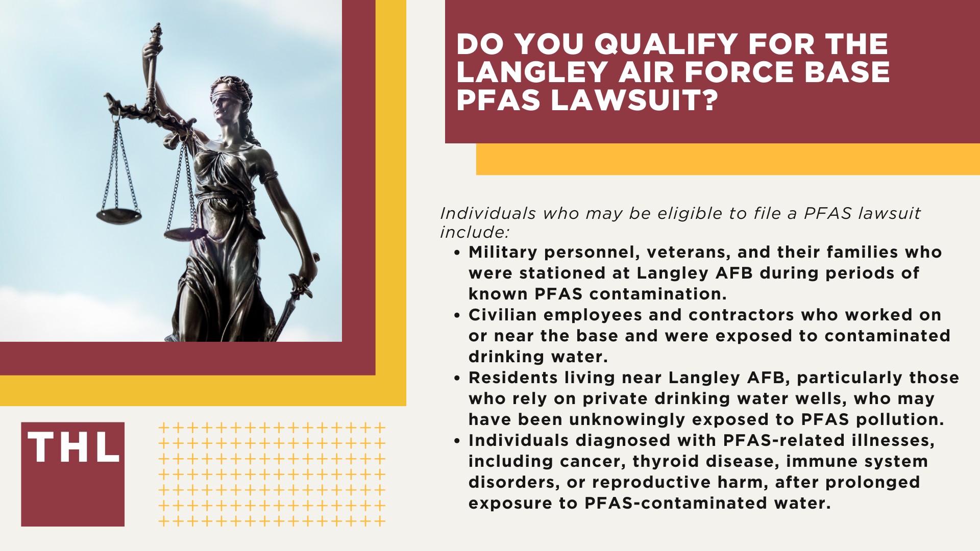 PFAS Chemicals at Dangerous Levels in Langley AFB Groundwater; Sources of PFAS Chemicals at Langley AFB; PFAS Levels Detected at Langley AFB; What Are PFAS Chemicals And What Makes Them Dangerous?; Health Risks Linked to PFAS Contamination; Environmental Impact of PFAS; An Overview of PFAS Litigation; Do You Qualify for The Langley Air Force Base PFAS Lawsuit