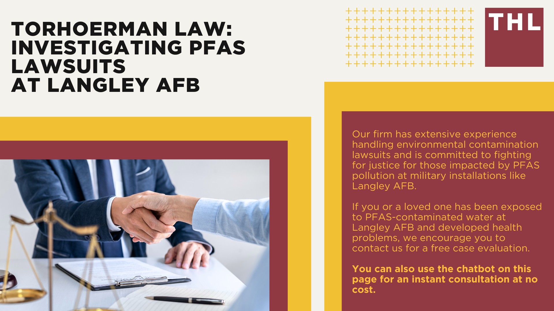 PFAS Chemicals at Dangerous Levels in Langley AFB Groundwater; Sources of PFAS Chemicals at Langley AFB; PFAS Levels Detected at Langley AFB; What Are PFAS Chemicals And What Makes Them Dangerous?; Health Risks Linked to PFAS Contamination; Environmental Impact of PFAS; An Overview of PFAS Litigation; Do You Qualify for The Langley Air Force Base PFAS Lawsuit; Gathering Evidence for a PFAS Claim; TorHoerman Law_ Investigating PFAS Lawsuits at Fort Benning
