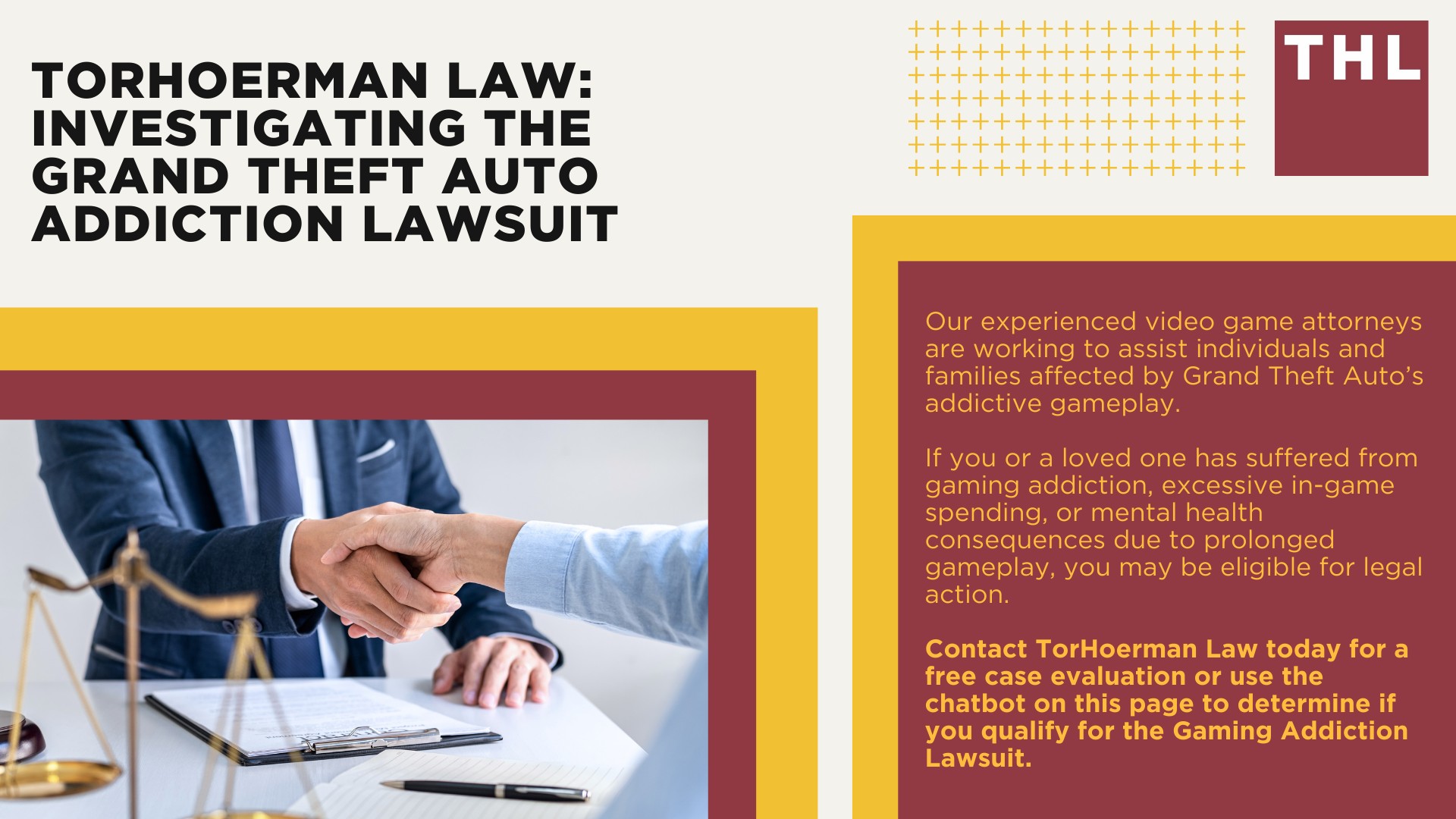 What is the grand theft auto lawsuit; The Basis of Legal Claims Against Rockstar Games and Other Major Companies in the Gaming Industry; Excessive Gaming and the Responsibilities of Gaming Companies; Health Effects of Video Game Addiction; Mental Health Effects; Physical Health Effects;  Long-Term Effects and Consequences; Do You Qualify for the Grand Theft Auto Addiction Lawsuit; Gathering Evidence; Damages in Gaming Addiction Lawsuits; TorHoerman Law_ Investigating the Grand Theft Auto Addiction Lawsuit