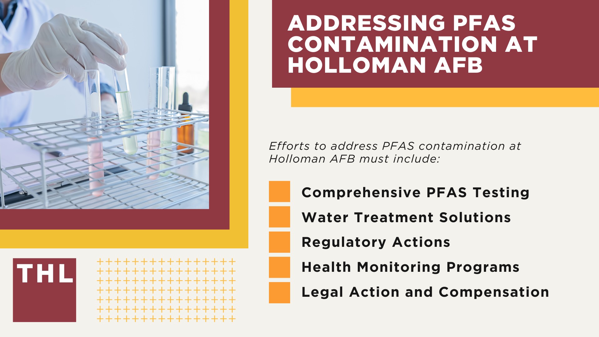 PFAS Chemicals at Dangerous Levels at Holloman Air Force Base; PFAS Levels Detected at Holloman AFB; Health Risks of PFAS Contamination; Impacted Populations at Holloman AFB; Addressing PFAS Contamination at Holloman AFB