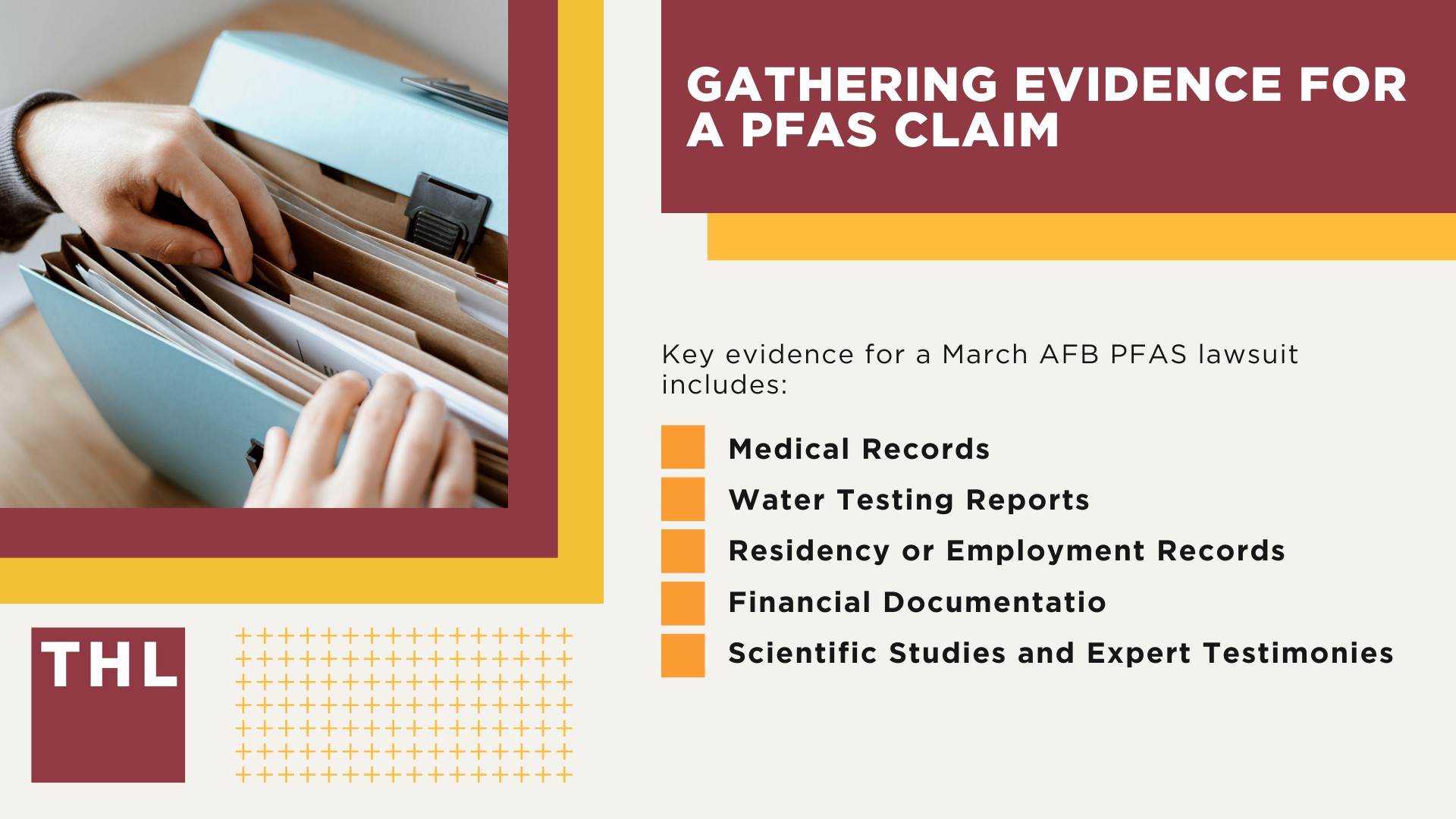 PFAS Chemicals at Dangerous Levels in March Air Force Base Groundwater; PFAS Levels Detected at March AFB; Impacted Populations at March AFB; Addressing PFAS Contamination at March AFB; Broader Implications of PFAS Contamination; What Are PFAS Chemicals and What Makes Them Dangerous; Why Are PFAS Chemicals Dangerous; Health Risks Associated With PFAS Exposure; Environmental Impact of PFAS; PFAS Litigation_ An Overview; Broader Goals of PFAS Litigation; Do You Qualify For The March Air Force Base PFAS Lawsuit; Gathering Evidence for a PFAS Claim