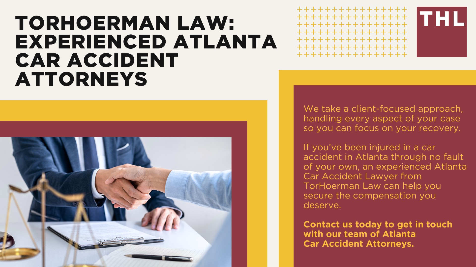 Meet Our Team of Atlanta Car Accident Lawyers; Our Founder and Experienced Personal Injury Attorney_ Tor Hoerman; What to Do After a Motor Vehicle Accident in Atlanta, GA; Gathering Evidence for a Car Accident Case; Damages in a Car Accident Case; The Legal Process for Atlanta Car Accident Claims Explained; Atlanta Car Accident Injuries; Common Causes of Car Accidents in Atlanta; TorHoerman Law_ Experienced Atlanta Car Accident Attorneys