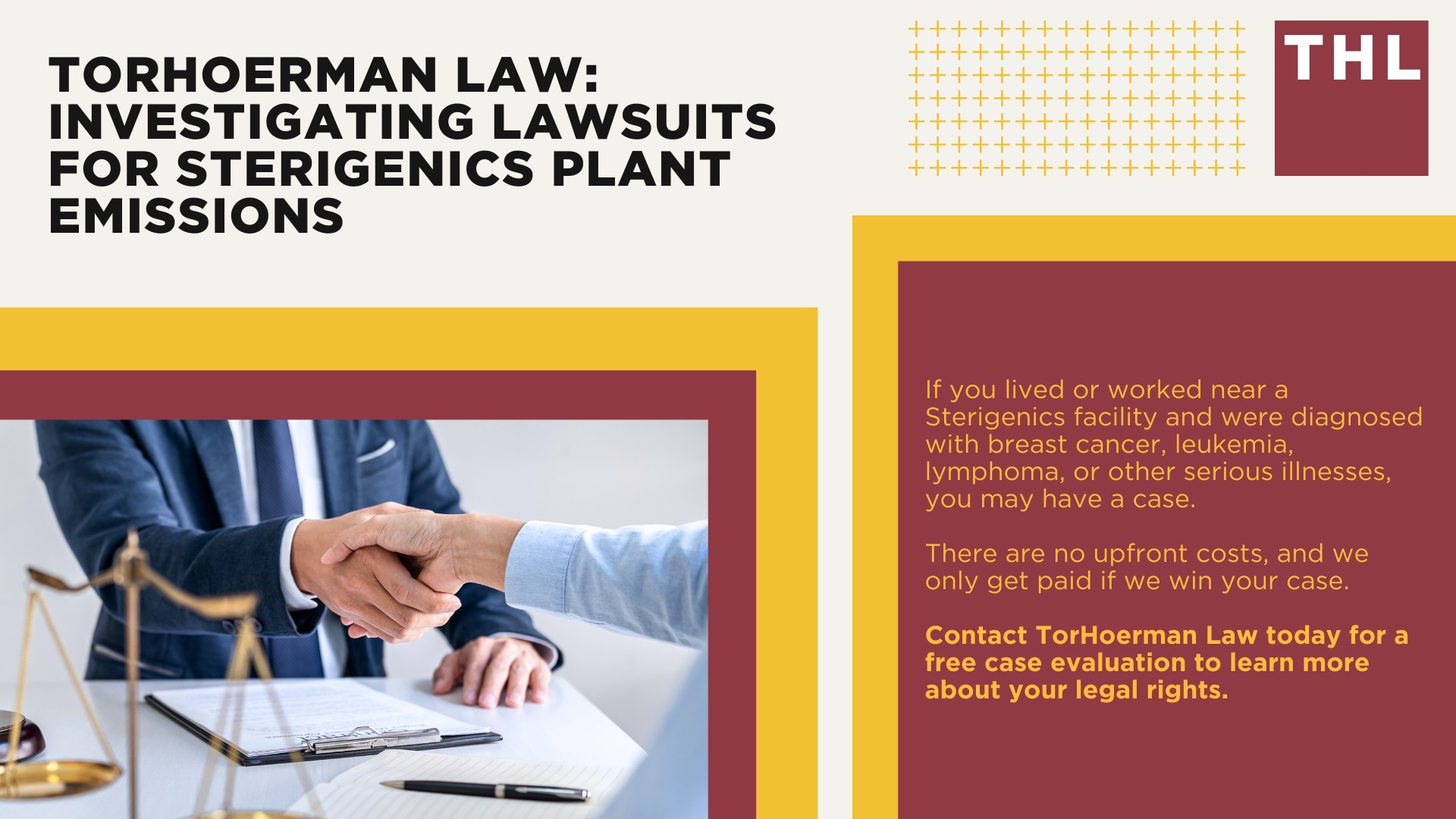 Sterigenics Ethylene Oxide Lawsuit Overview; Medical Conditions Linked to Ethylene Oxide Exposure; Do You Qualify for a Sterigenics Ethylene Oxide Lawsuit; Evidence for a Sterigenics Lawsuit; Damages in Ethylene Oxide Exposure Lawsuits; Medical Conditions Linked to Ethylene Oxide Exposure (2); TorHoerman Law_ Investigating Lawsuits for Sterigenics Plant Emissions