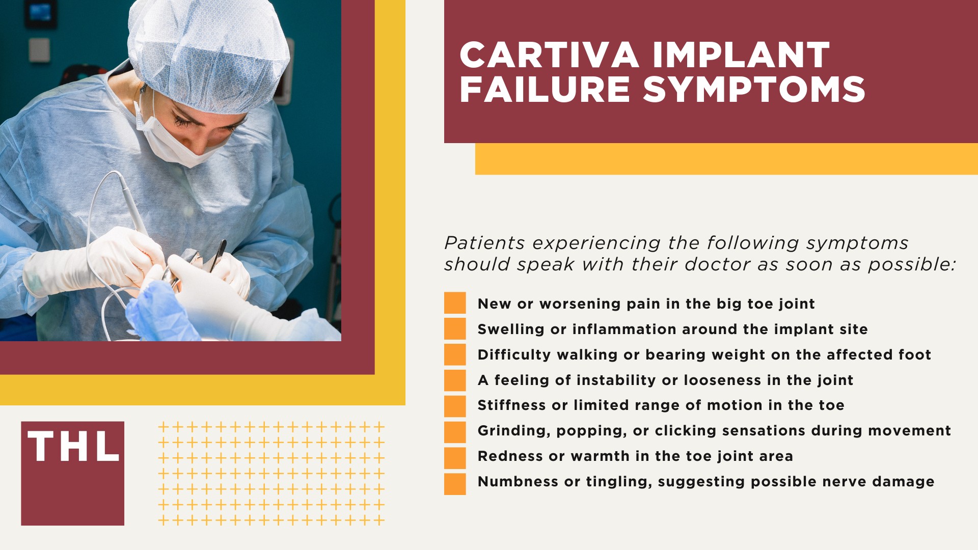 Cartiva Toe Implant Lawsuit Overview; Injuries Linked to Cartiva Implant Device Failures; Cartiva Implant Failure Symptoms