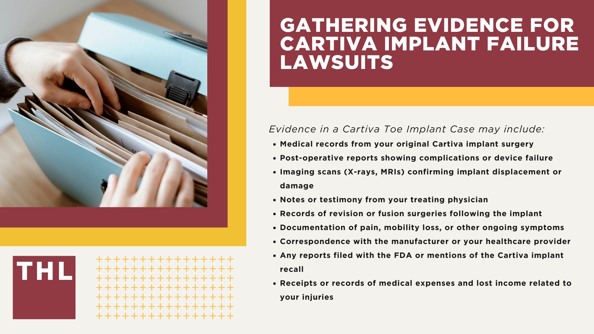 Cartiva Toe Implant Lawsuit Overview; Injuries Linked to Cartiva Implant Device Failures; Cartiva Implant Failure Symptoms; Do You Qualify for the Cartiva Implant Lawsuit; Gathering Evidence for Cartiva Implant Failure Lawsuits