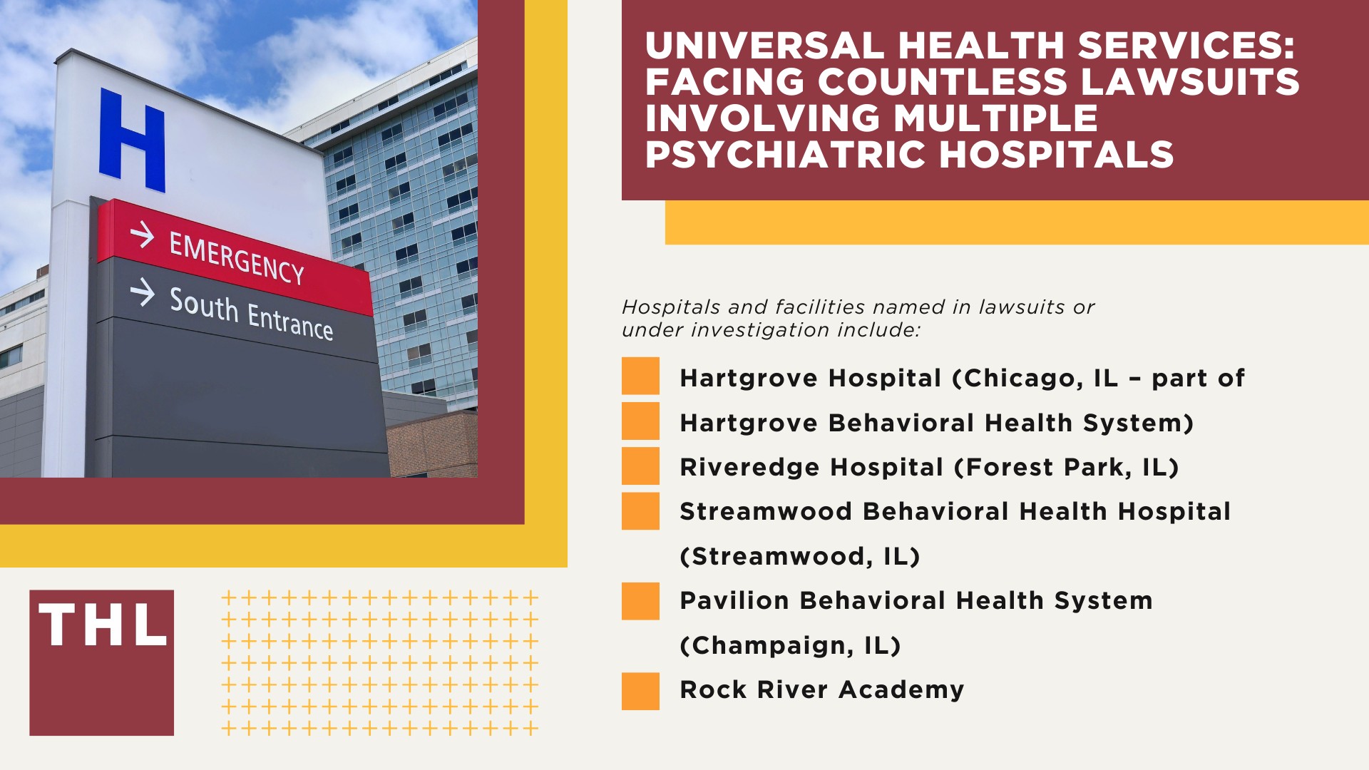 An Overview of the Streamwood Hospital Abuse Lawsuit; Gathering Evidence for the Streamwood Behavioral Health Hospital Lawsuit; Damages in UHS Abuse Lawsuits; Universal Health Services_ Facing Countless Lawsuits Involving Multiple Psychiatric Hospitals