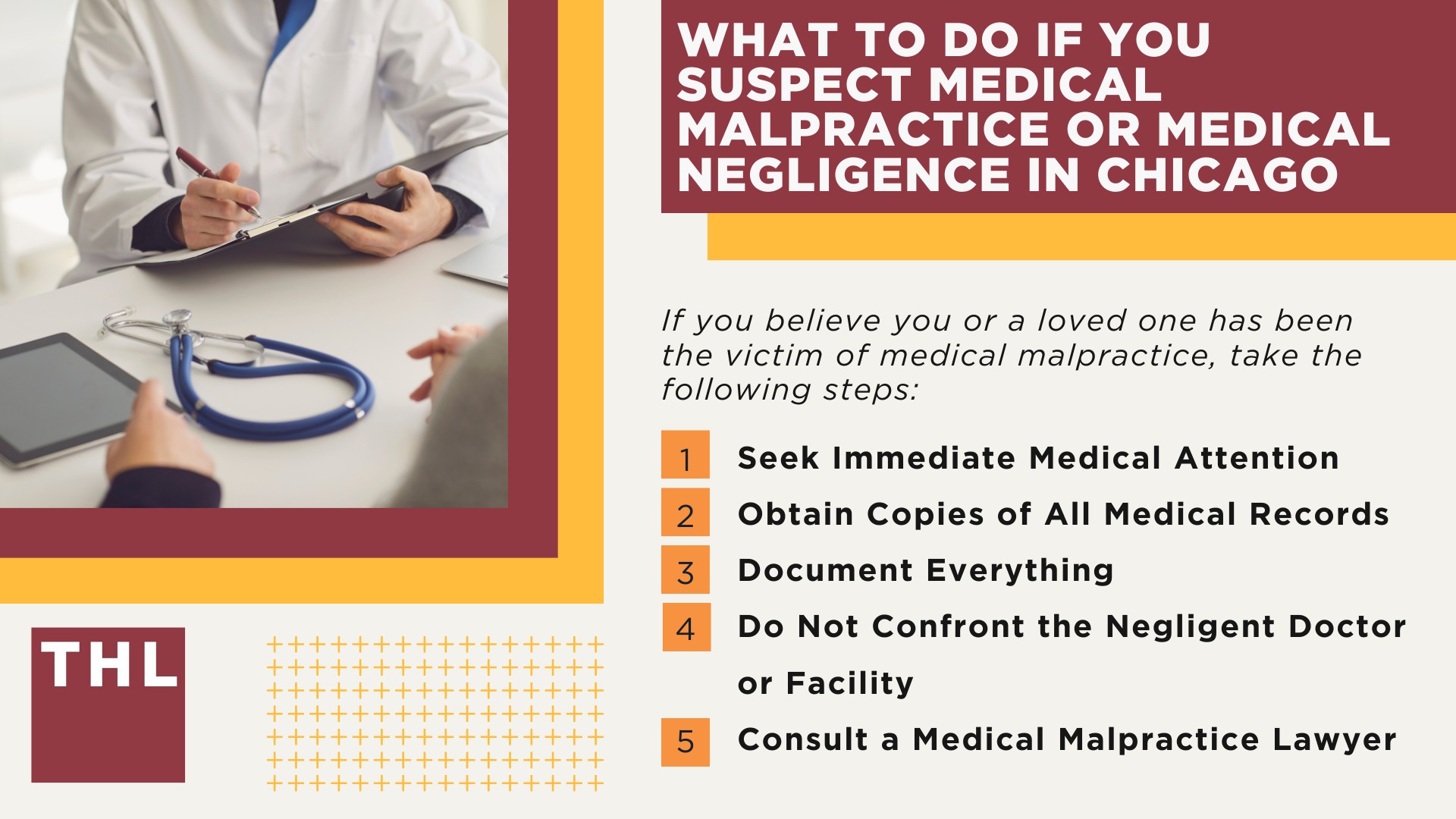 Meet Our Team of Chicago Medical Malpractice Lawyers; What To Do If You Suspect Medical Malpractice or Medical Negligence in Chicago