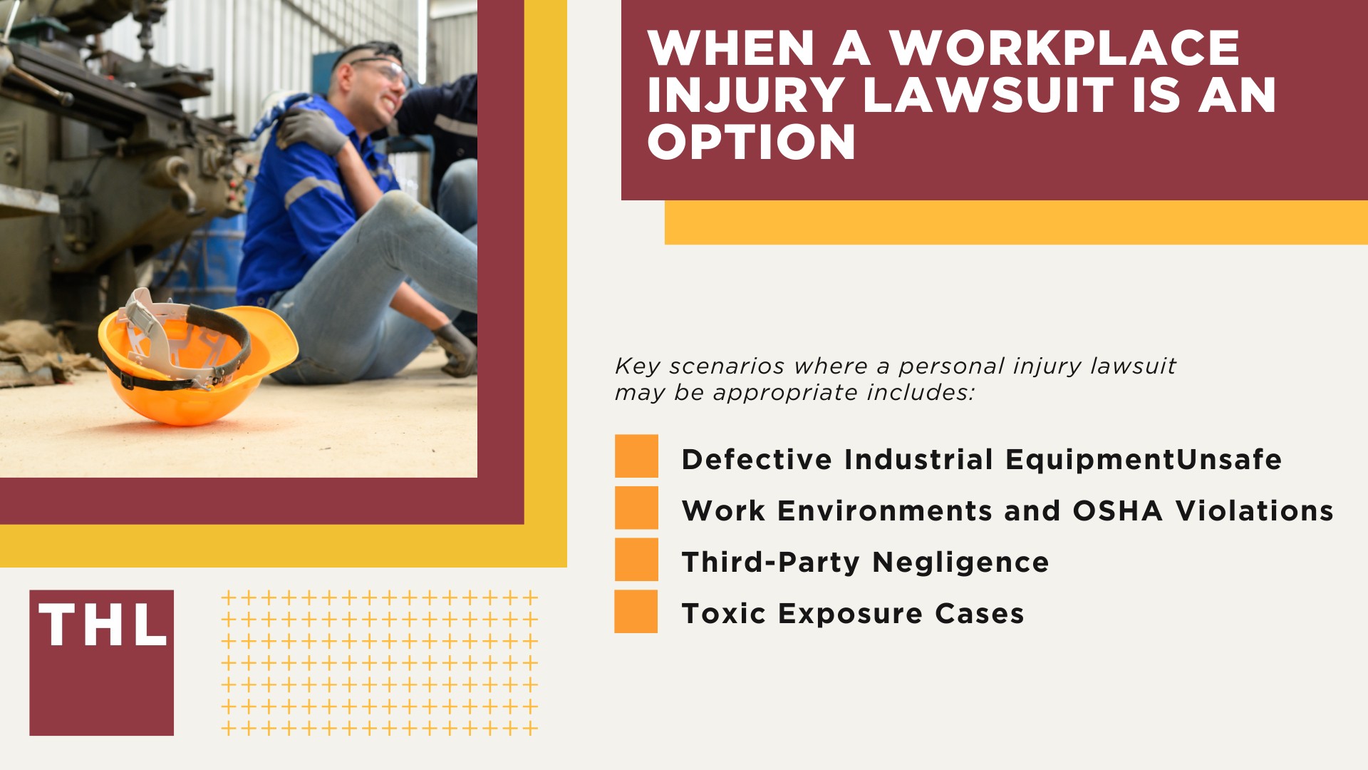 When a Workplace Injury Lawsuit Is an Option