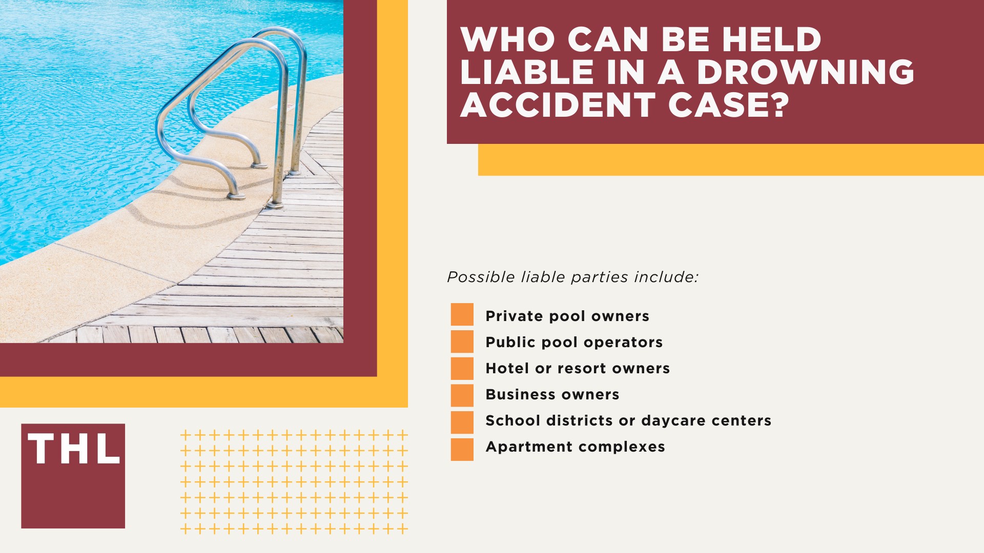 Types of Negligent Drowning Accidents; How Drowning Accidents Occur; The Legal Process for a Drowning Lawsuit; Who Can Be Held Liable in a Drowning Accident Case