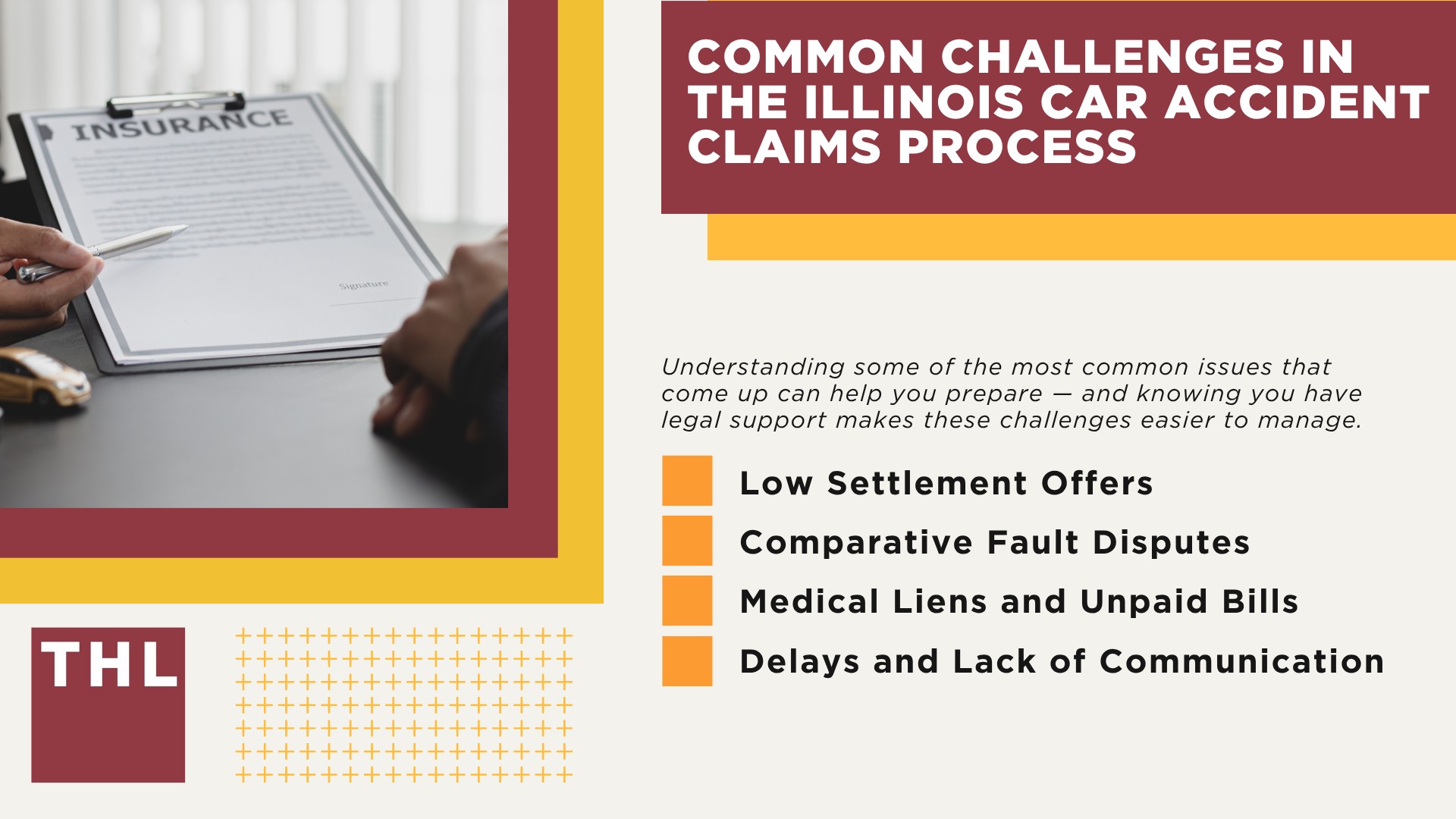 How Car Accident Injury Claims Work in Illinois; The Step-by-Step Car Accident Injury Claim Process in Illinois; What Happens After You File_ Investigation, Valuation, Negotiation, and Beyond; Why Hiring a Car Accident Lawyer Makes a Difference; Common Challenges in the Illinois Car Accident Claims Process