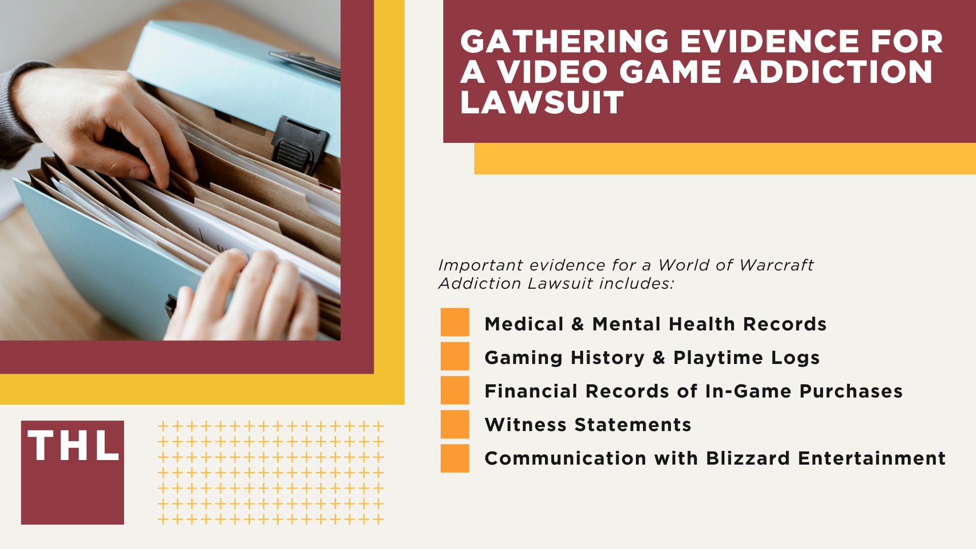 What is World of Warcraft; The Basis of Legal Claims Against Blizzard Entertainment; Excessive Gaming and Responsibilities of Gaming Companies; Mental Health Effects of Video Game Addiction; Physical Health Effects of Video Game Addiction; Long-term Effects and Consequences of Video Game Addiction; Do You Qualify for the World of Warcraft Addiction Lawsuit; Gathering Evidence for a Video Game Addiction Lawsuit