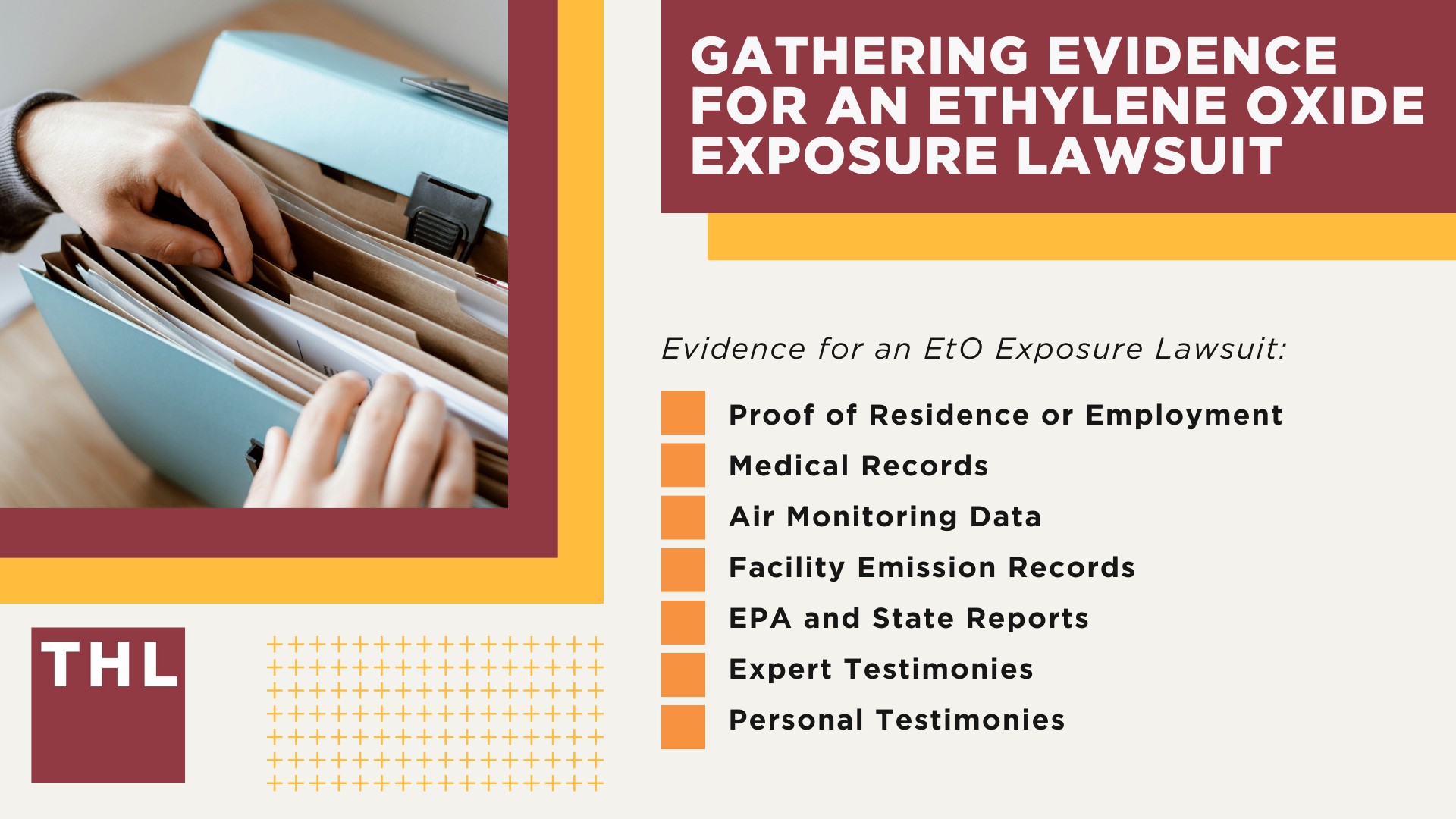 Community Exposure to Ethylene Oxide: Long-Term Health Effects and Environmental Impact; The EtO Sterilization Process; Short-Term Health Effects and Symptoms of EtO Exposure; Long-Term Health Effects and Conditions Linked to Ethylene Oxide Exposure; Ethylene Oxide Exposure Lawsuits_ Overview; Gathering Evidence for an Ethylene Oxide Exposure Lawsuit