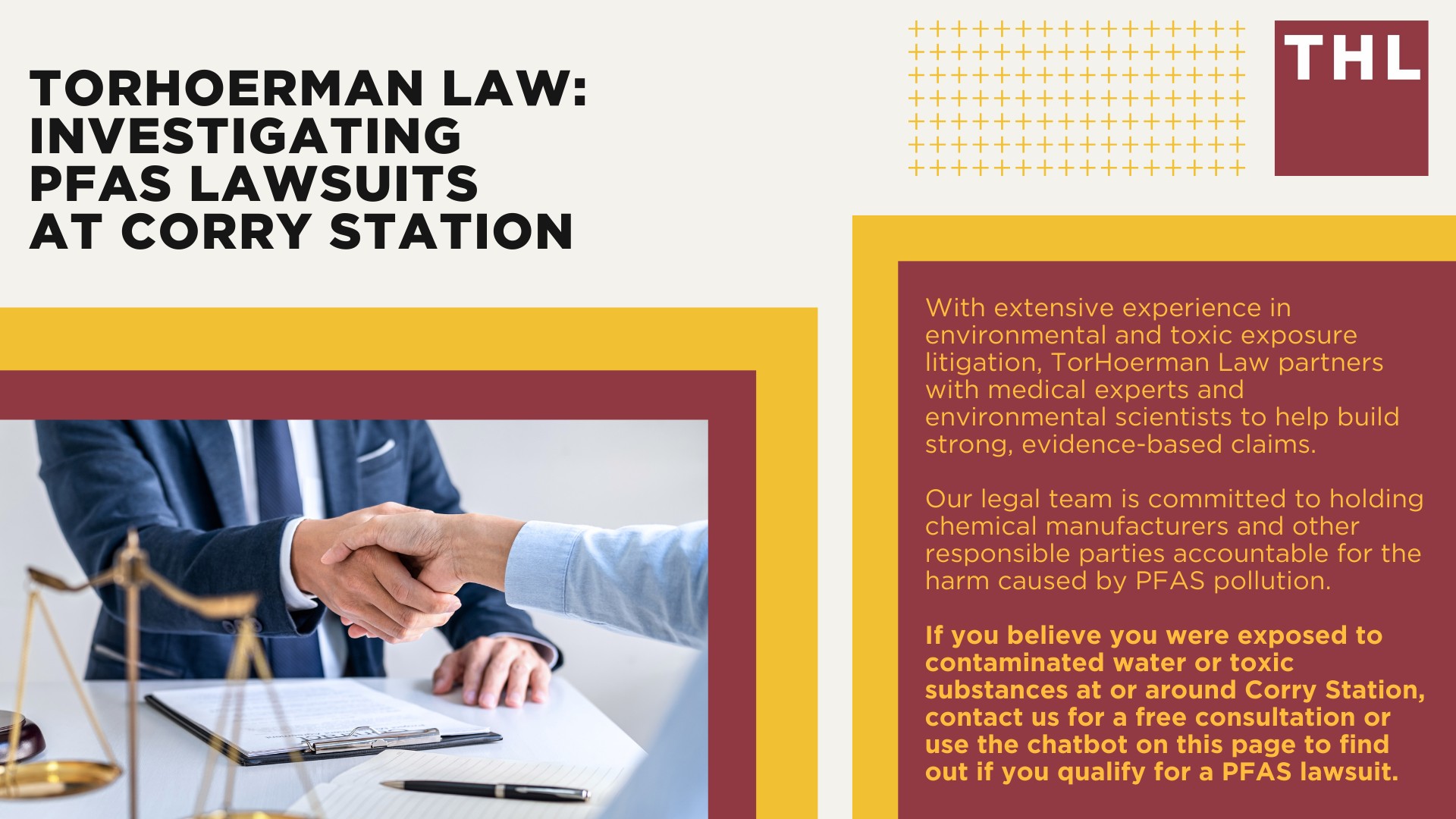 PFAS Levels at Corry Station; What Are PFAS Chemicals and Why Are They Dangerous; Do You Qualify for the Corry Station PFAS Lawsuit; TorHoerman Law_ Investigating PFAS Lawsuits at Corry Station