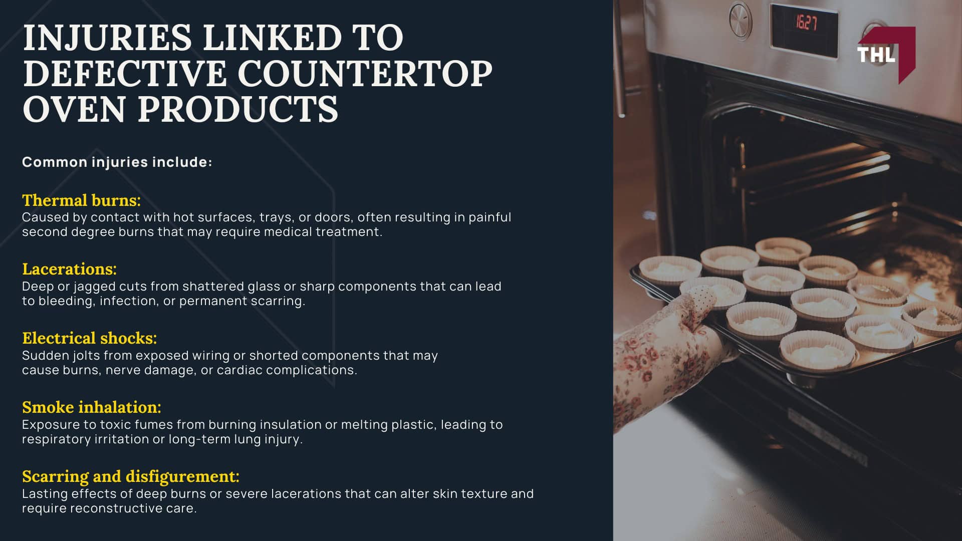 Countertop Oven Injury Lawsuit - Common Hazards Linked to Countertop Ovens - torhoerman law; Countertop Oven Injury Lawsuit - Injuries Linked to Defective Countertop Oven Products - torhoerman law