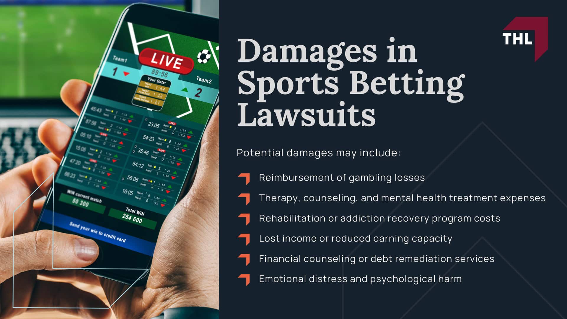 Caesars Sportsbook Gambling Addiction Lawsuit Overview; What Is Being Alleged Against Major Gambling Companies?; Who Qualifies for the Caesars Sportsbook Lawsuit?; Gathering Evidence for a Gambling Addiction Lawsuit; Caesars Sportsbook Lawsuit for Online Gambling Addiction - Damages in Sports Betting Lawsuits - torhoerman law