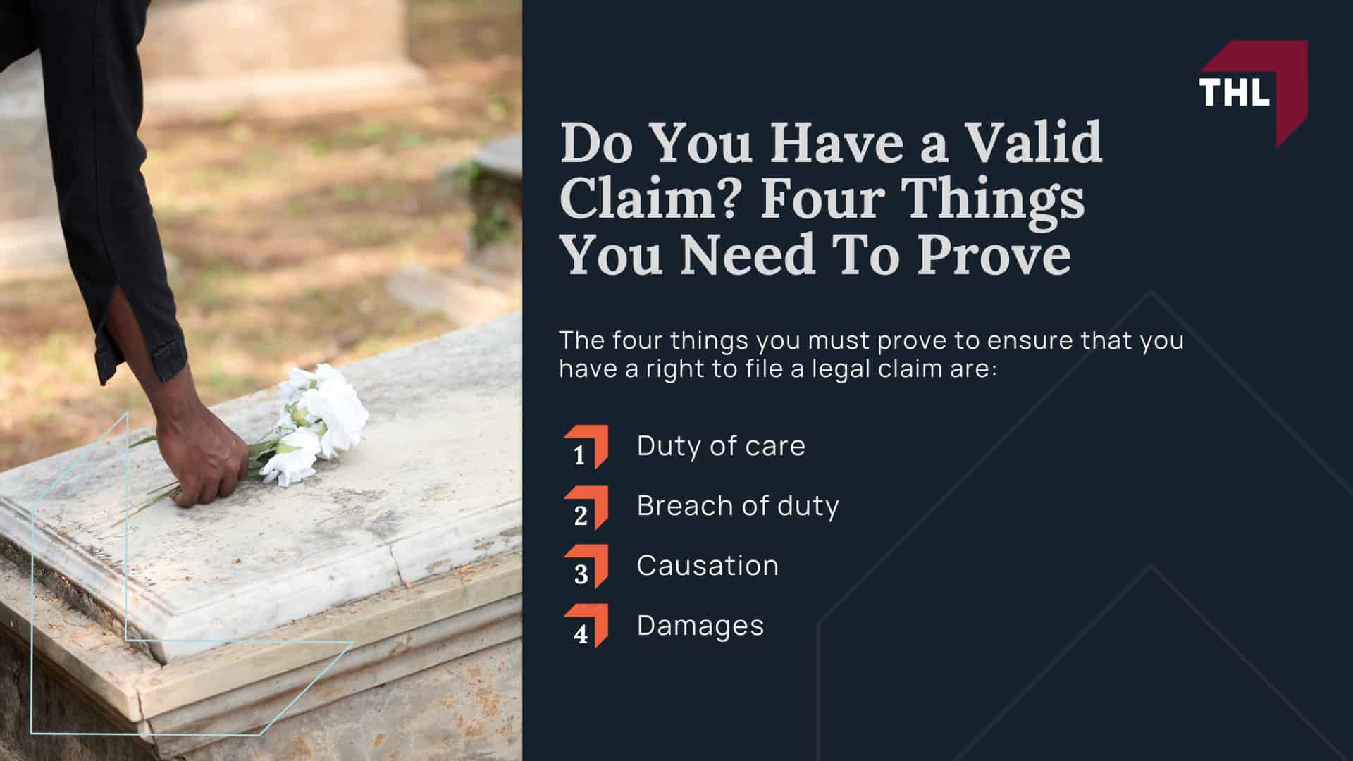 Steps in a Wrongful Death Lawsuit Complete Guide - What Is a Wrongful Death Lawsuit - torhoerman law; Steps in a Wrongful Death Lawsuit Complete Guide - Common Situations That Lead to Wrongful Death Claims - torhoerman law; Steps in a Wrongful Death Lawsuit Complete Guide - Civil Accountability, Not Criminal Punishment - torhoerman law; Statutes of Limitations: The Importance of Filing a Wrongful Death Action (As Soon as You're Ready); Steps in a Wrongful Death Lawsuit Complete Guide - Do You Have a Valid Claim Four Things You Need To Prove - torhoerman law