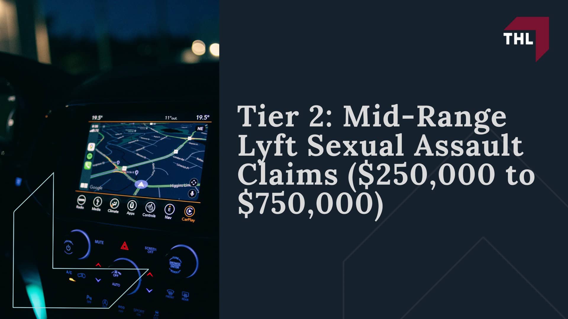 Lyft Sexual Assault Settlement Amounts - How Much Does it Cost to Hire a St Louis Personal Injury Lawyer from TorHoerman Law - torhoerman law; Lyft Sexual Assault Settlement Amounts - Tier 1 High-Value Lyft Sexual Assault Claims ($750,000 to Over $1 Million) - torhoerman law; Lyft Sexual Assault Settlement Amounts - Tier 2 Mid-Range Lyft Sexual Assault Claims ($250,000 to $750,000) - torhoerman law
