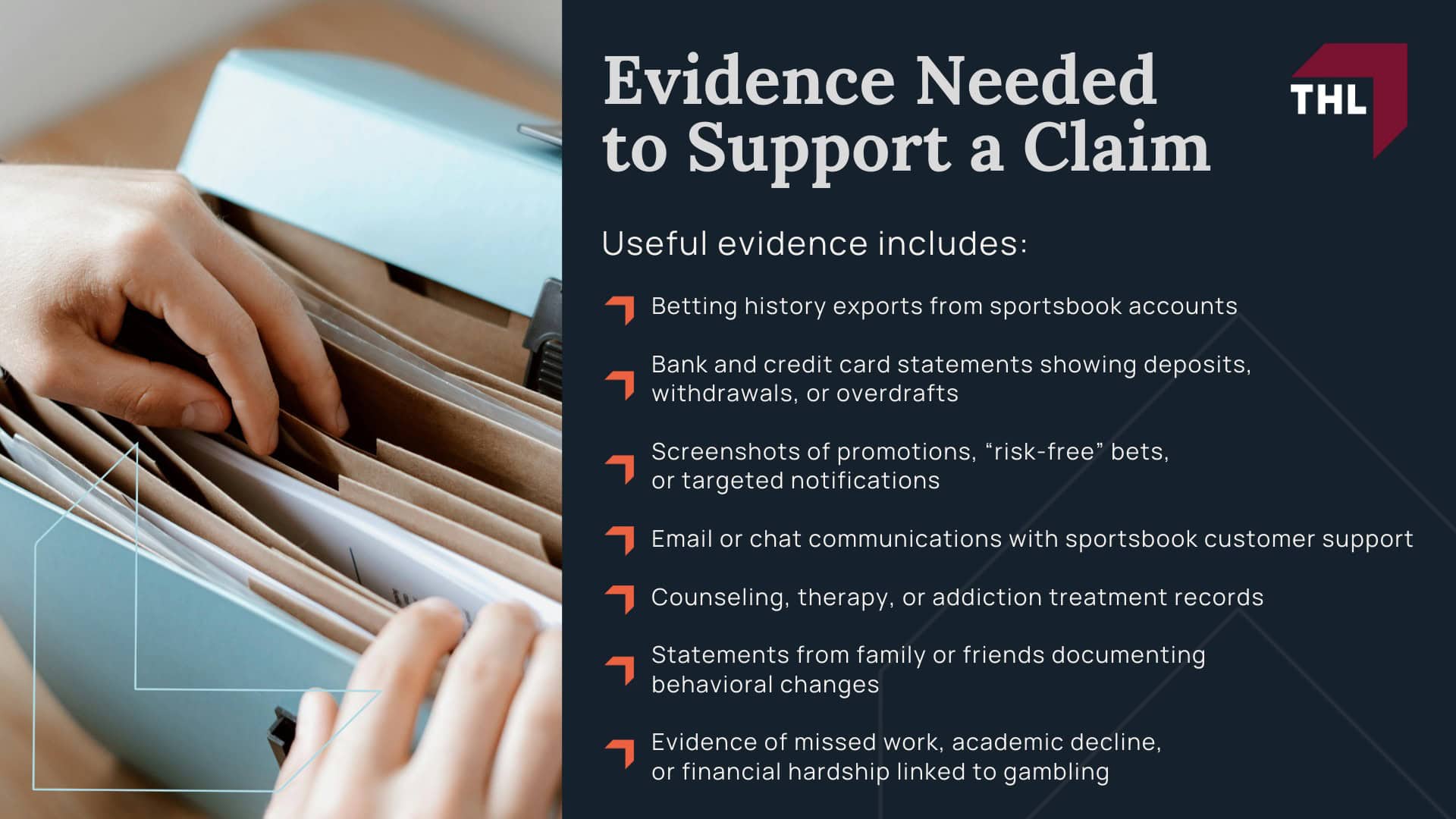Sports Betting Addiction Lawsuit_ Who Qualifies_ - Sports Betting Addiction Lawsuit Overview - torhoerman law; Sports Betting Addiction Lawsuit Who Qualifies - How Sportsbooks May Contribute to Gambling AddictionSports Betting Addiction Lawsuit Who Qualifies - torhoerman law; Sports Betting Addiction Lawsuit_ Who Qualifies_ - Why These Cases Differ From Ordinary Gambling Loss Disputes - torhoerman law; Sports Betting Addiction Lawsuit_ Who Qualifies_ - Who Qualifies for a Sports Betting Addiction Lawsuit_ - torhoerman law; Sports Betting Addiction Lawsuit_ Who Qualifies_ - Qualification Factors for the Gambling Addiction Lawsuit - torhoerman law; Sports Betting Addiction Lawsuit_ Who Qualifies_ - Are There Financial Requirements for Qualification_ - torhoerman law; Sports Betting Addiction Lawsuit_ Who Qualifies_ - Can You File a Lawsuit If You Started Gambling Underage_ - torhoerman law; Sports Betting Addiction Lawsuit Who Qualifies - Sports Betting Platforms Under Review in Gambling Addiction Investigations - torhoerman law; Sports Betting Addiction Lawsuit_ Who Qualifies_ - Evidence Needed to Support a Claim - torhoerman law