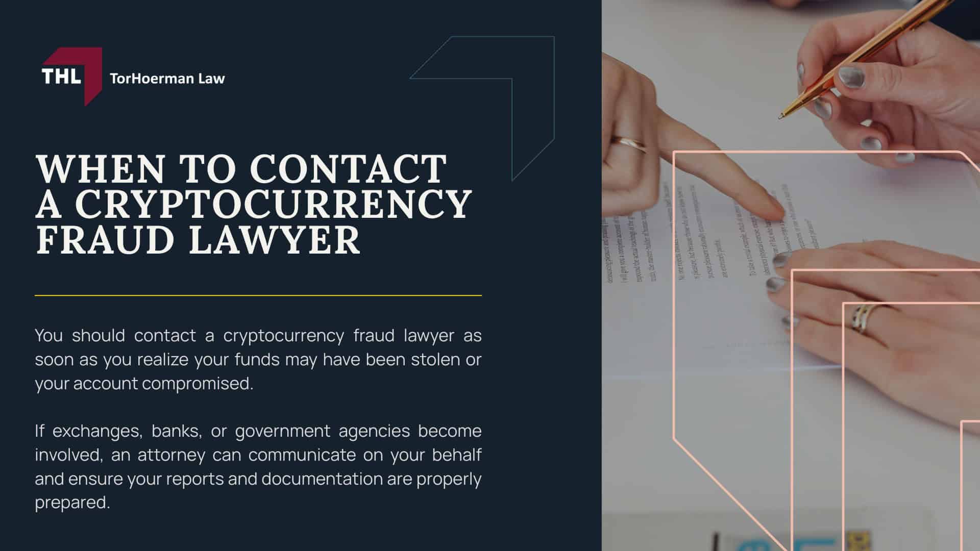 Cryptocurrency Fraud Lawyer Legal Support for Crypto Scam Victims- Pig Butchering Lawsuit - 2026 Design - Tohoerman Law; Cryptocurrency Fraud Lawyer Legal Support for Crypto Scam Victims- Pig Butchering Lawsuit - 2026 Design - Tohoerman Law; Coordinating with Cryptocurrency Exchanges, Agencies, Investigators; Cryptocurrency Fraud Lawyer Legal Support for Crypto Scam Victims- Pig Butchering Lawsuit - 2026 Design - Tohoerman Law; Cryptocurrency Fraud Lawyer Legal Support for Crypto Scam Victims- Pig Butchering Lawsuit - 2026 Design - Tohoerman Law; Coordinating with Cryptocurrency Exchanges, Agencies, Investigators