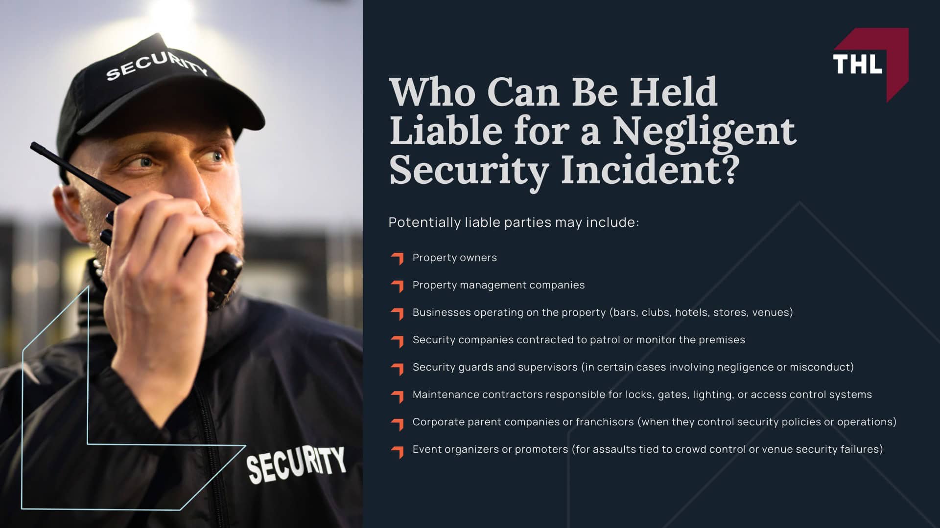 Atlanta Negligent Security Lawyer - What Is Negligent Security in Georgia - torhoerman law; Atlanta Negligent Security Lawyer - “Foreseeability” in Atlanta Negligent Security Cases - torhoerman law; What Types of Incidents Lead to Negligent Security Claims in Atlanta?; Atlanta Negligent Security Lawyer - Common Negligent Security Injuries - torhoerman law; Atlanta Negligent Security Lawyer - What Is Considered Inadequate Security - torhoerman law; What To Do After an Assault or Attack on Someone Else’s Property; Atlanta Negligent Security Lawyer - Do You Qualify for a Negligent Security Lawsuit - torhoerman law; Atlanta Negligent Security Lawyer - Gathering Evidence for a Negligent Security Claim - torhoerman law; Atlanta Negligent Security Lawyer - Damages in Negligent Security Claims - torhoerman law; Atlanta Negligent Security Lawyer - Who Can Be Held Liable for a Negligent Security Incident - torhoerman law