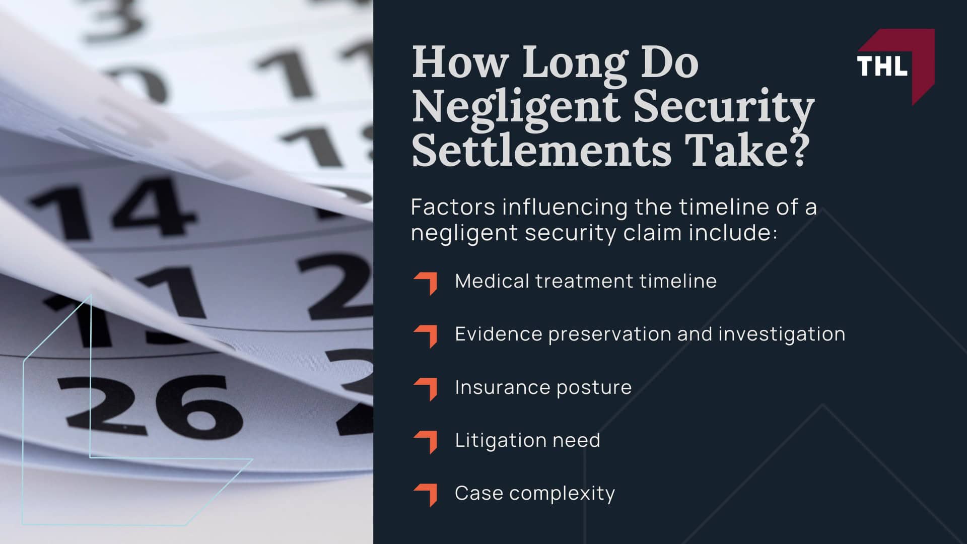 Average Negligent Security Settlements - Negligent Security Lawsuit Settlement Amount Estimates - torhoerman law; Average Negligent Security Settlements - Why There Is No Single “Average” Negligent Security Settlement - torhoerman law; Average Negligent Security Settlements - What Factors Influence the Value of a Negligent Security Case - torhoerman law; Average Negligent Security Settlements - Types of Negligent Security Cases That Often Result in Higher Compensation - torhoerman law; Average Negligent Security Settlements - How Lawyers Estimate Settlement Value in Negligent Security Claims - torhoerman law; Average Negligent Security Settlements - How Long Do Negligent Security Settlements Take - torhoerman law