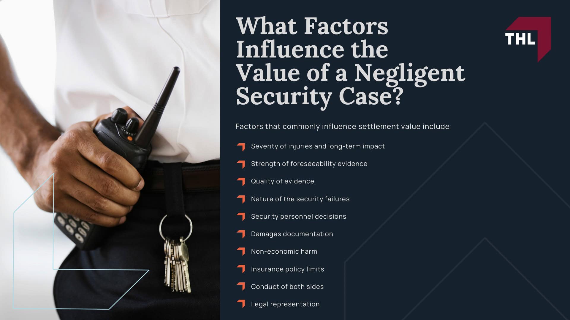 Average Negligent Security Settlements - Negligent Security Lawsuit Settlement Amount Estimates - torhoerman law; Average Negligent Security Settlements - Why There Is No Single “Average” Negligent Security Settlement - torhoerman law; Average Negligent Security Settlements - What Factors Influence the Value of a Negligent Security Case - torhoerman law
