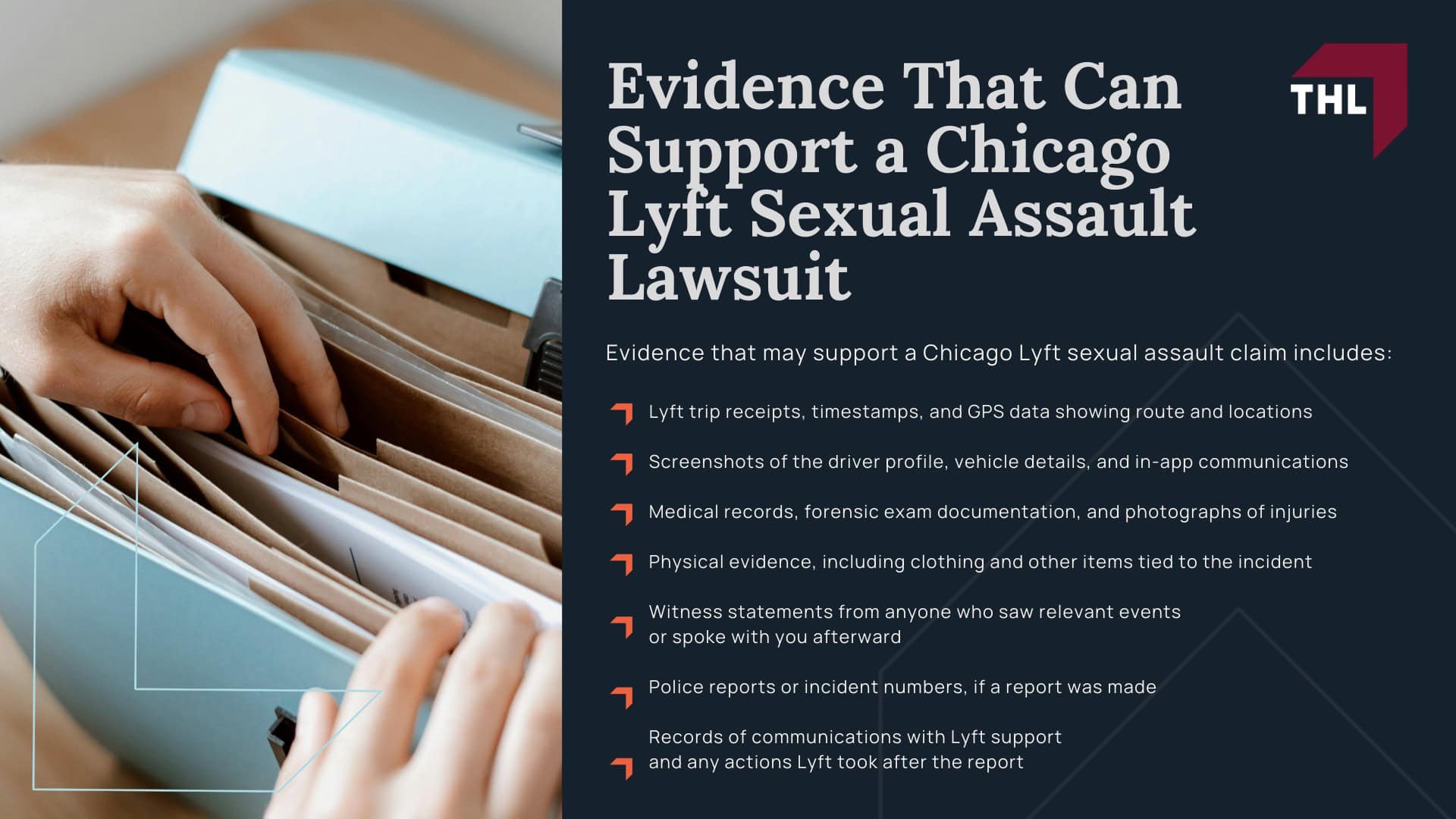 Chicago Lyft Sexual Assault Lawyer - Lyft Sexual Assault Lawsuits Overview - torhoerman law; Chicago Lyft Sexual Assault Lawyer - The Uber Comparison Uber Technologies Passenger Sexual Assault Litigation - torhoerman law; Chicago Lyft Sexual Assault Lawyer - Lyft Sexual Assault Claims Are Being Filed Nationwide - torhoerman law; Chicago Lyft Sexual Assault Lawyer - Lyft Safety Measures Overview & Background - torhoerman law; Chicago Lyft Sexual Assault Lawyer - Lyft Safety Measures Overview & Background - torhoerman law (1); Chicago Lyft Sexual Assault Lawyer - Criminal Charges vs. Civil Lawsuits for Sexual Assault - torhoerman law; Chicago Lyft Sexual Assault Lawyer - When Lyft May Be Legally Responsible - torhoerman law; Chicago Lyft Sexual Assault Lawyer - Illinois Laws on Sexual Assault Civil Lawsuits - torhoerman law; Chicago Lyft Sexual Assault Lawyer - Confidentiality, Anonymity, and Protecting a Survivor’s Privacy - torhoerman law; Chicago Lyft Sexual Assault Lawyer - What to Do After a Lyft Sexual Assault in Chicago - torhoerman law; Evidence That Can Support a Chicago Lyft Sexual Assault Lawsuit