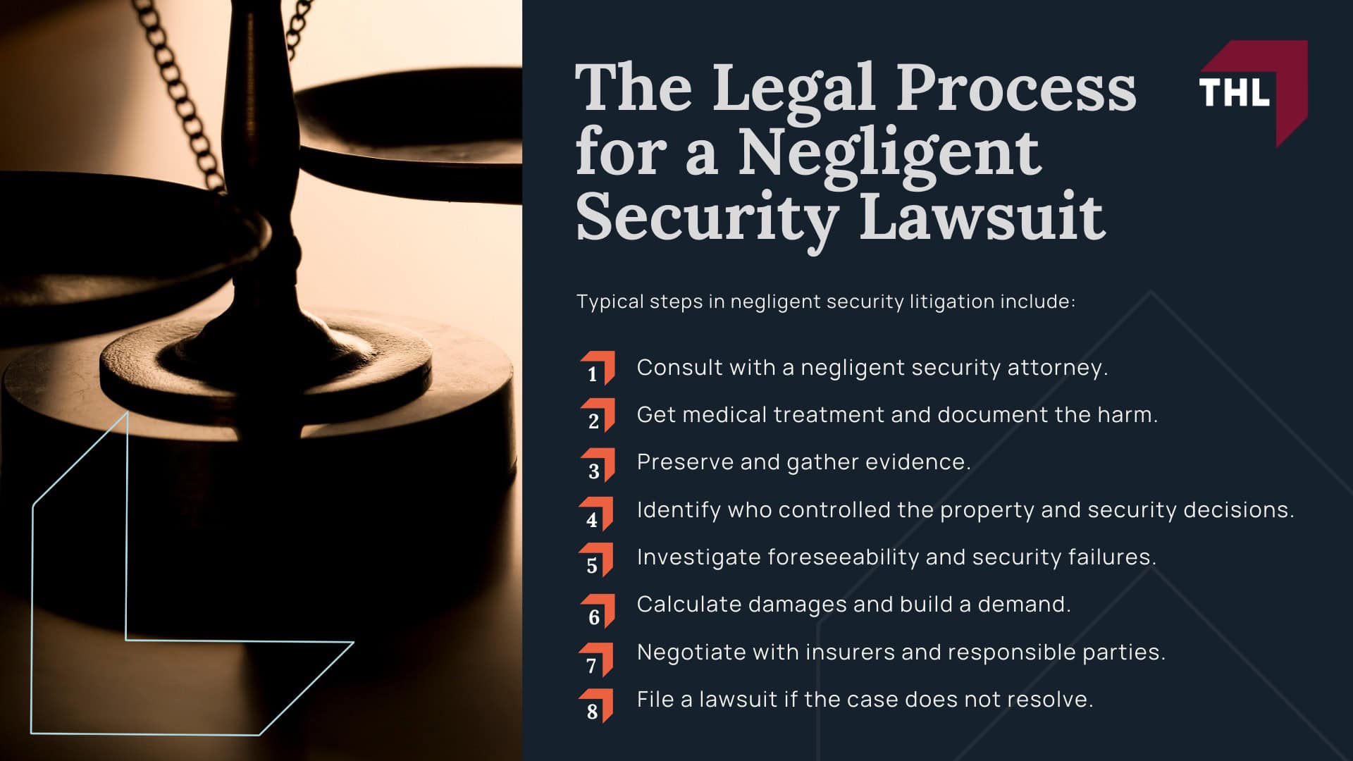 Negligent Security Lawsuit Guide - What is Negligent Security - torhoerman law; Negligent Security Lawsuit Guide - Who Can Be Held Liable in a Negligent Security Claim - torhoerman law; Negligent Security Lawsuit Guide - What Is Considered Inadequate or Negligent Security - torhoerman law; Negligent Security Lawsuit Guide - Negligent Security vs. General Premises Liability - torhoerman law; Negligent Security Lawsuit Guide - When Does a Negligent Security Incident Become a Legal Claim - torhoerman law; Negligent Security Lawsuit Guide - How is Foreseeability Determined in a Negligent Security Lawsuit - torhoerman law; Negligent Security Lawsuit Guide - Common Types of Negligent Security Incidents - torhoerman law; Negligent Security Lawsuit Guide - Injuries in Negligent Security Cases - torhoerman law; Negligent Security Lawsuit Guide - Negligent Security Case Examples - torhoerman law; Negligent Security Lawsuit Guide - The Legal Process for a Negligent Security Lawsuit - torhoerman law