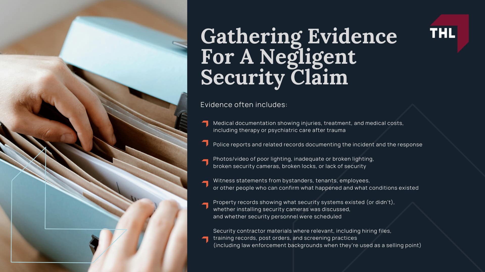 What Types of Cases Does a Negligent Security Attorney Handle - What is Negligent Security - torhoerman law; What Types of Cases Does a Negligent Security Attorney Handle - What is Negligent Security - torhoerman law; The “Foreseeability” Issue In Negligent Security Cases; How Different Types of Negligent Security Can Affect Your Case; Do You Qualify For A Negligent Security Lawsuit?; Gathering Evidence For A Negligent Security Claim
