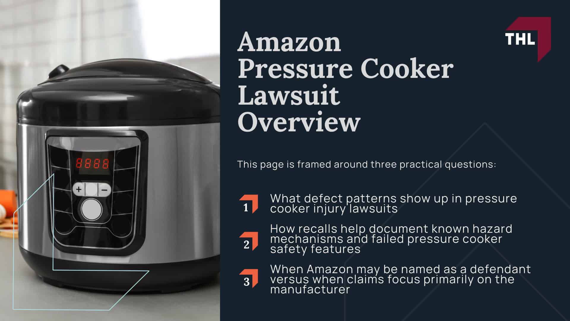 Amazon Pressure Cooker Lawsuit - Amazon Pressure Cooker Lawsuit Overview - torhoerman law