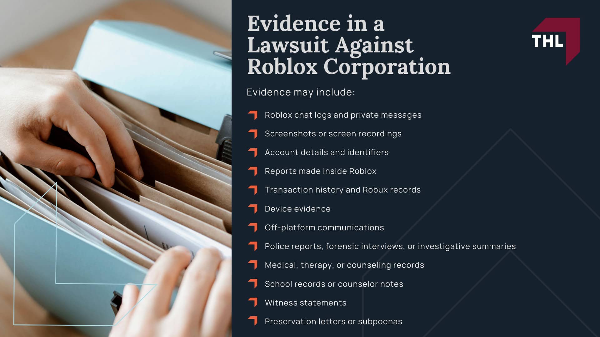 Roblox Grooming Lawsuit - What Is the Roblox Grooming Lawsuit_ - torhoerman law; Roblox Grooming Lawsuit - How Grooming Allegedly Occurs on the Roblox Platform - torhoerman law; Roblox Grooming Lawsuit - Initial Contact Through Gameplay - torhoerman law; Roblox Grooming Lawsuit - Reported Cases and Public Examples - torhoerman law; Roblox Grooming Lawsuit - Child Safety Concerns Raised in Roblox Lawsuits - torhoerman law; Roblox Grooming Lawsuit - Types of Sexual Exploitation Alleged in Roblox Grooming Cases - torhoerman law; Roblox Grooming Lawsuit - Do You Qualify for the Roblox Grooming Lawsuit_ - torhoerman law; Roblox Grooming Lawsuit - Who May Have a Claim - torhoerman law; Roblox Grooming Lawsuit - Evidence in a Lawsuit Against Roblox Corporation - torhoerman law