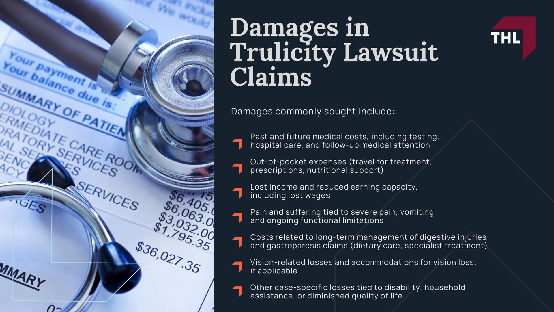 Trulicity Lawsuit - Trulicity Lawsuit Overview; Trulicity Lawsuit - Why Trulicity Is Named in the GLP-1 Litigation; Trulicity Lawsuit - Other Drugs and Manufacturers Named in the GLP-1 Lawsuits (1); Trulicity Lawsuit - Alleged Injuries and Medical Conditions Linked to GLP-1 Drugs; Trulicity Lawsuit - Severe Gastrointestinal Issues Alleged in GLP-1 Lawsuits; Trulicity Lawsuit - Vision Loss Potentially Linked to GLP-1 Usage; Trulicity Lawsuit - Do You Qualify for a Trulicity Lawsuit; Trulicity Lawsuit - Evidence Commonly Reviewed in GLP-1 Lawsuits; Trulicity Lawsuit - Damages in Trulicity Lawsuit Claims - torhoerman law